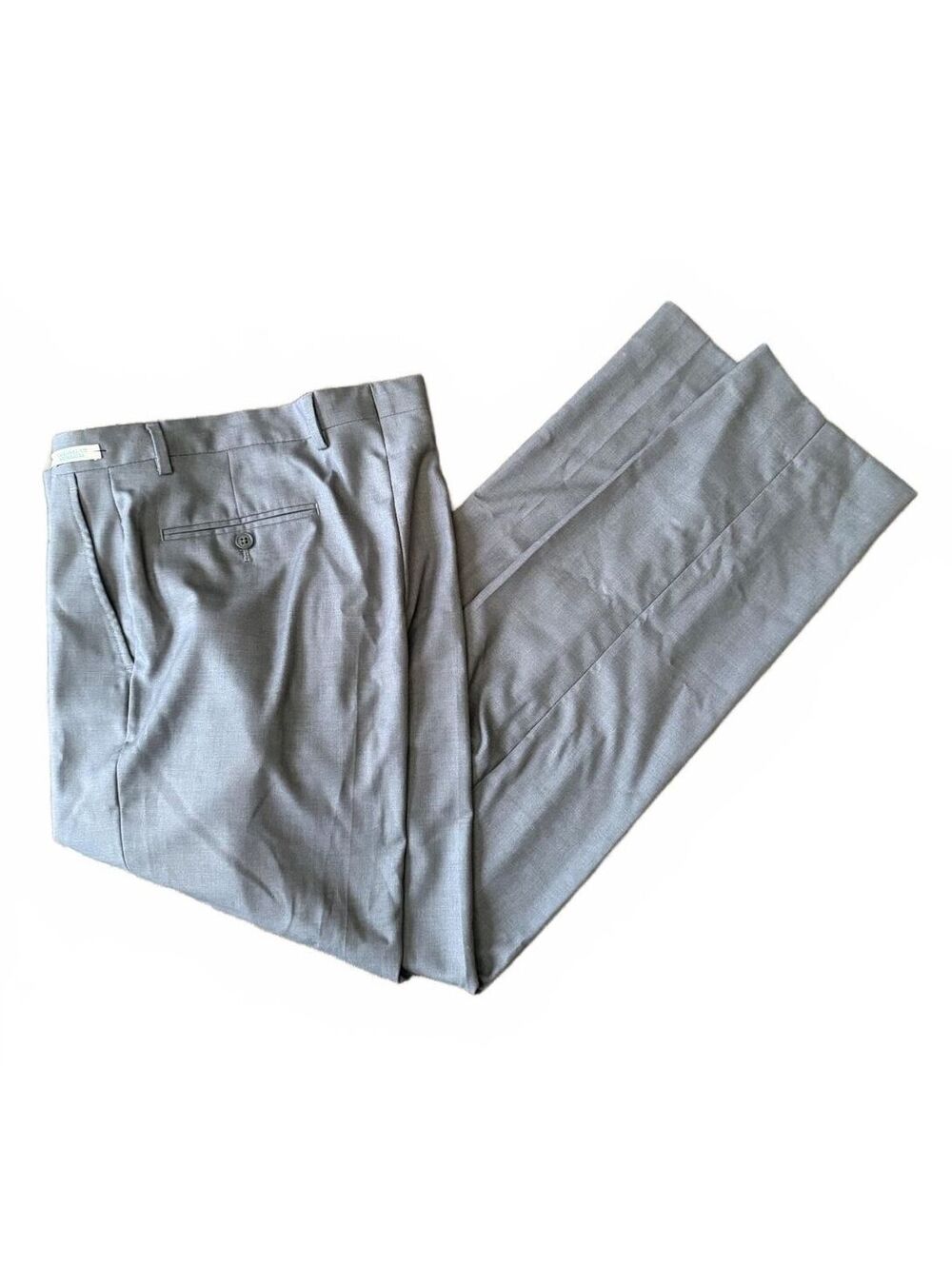 Jos. A. Bank NEW Men's Tailored Fit Separates Dress Pants Size 36 x 32 Gray Work